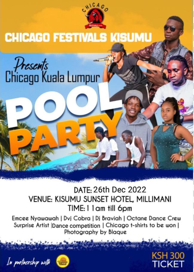 Sunset Hotel Kisumu Pool Party poster